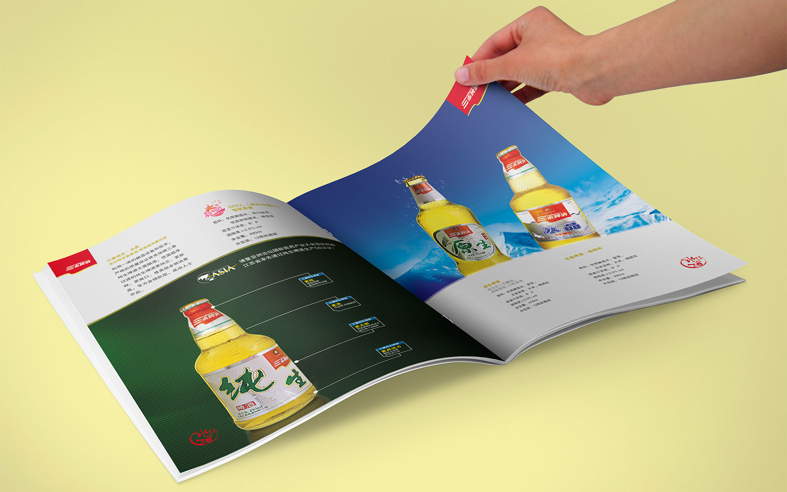 三泰啤酒產(chǎn)品畫冊設(shè)計