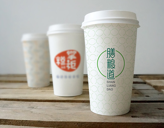 高端餐飲品牌紙杯設計